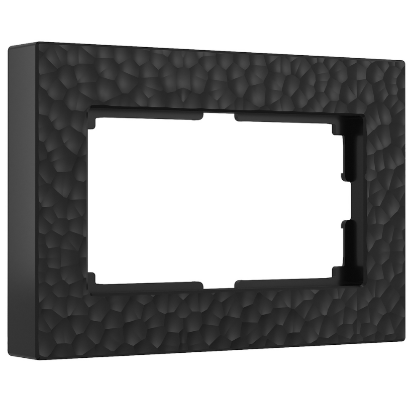 Werkel  Hammer Черный Рамка для двойной розетки W0082408/ a052535