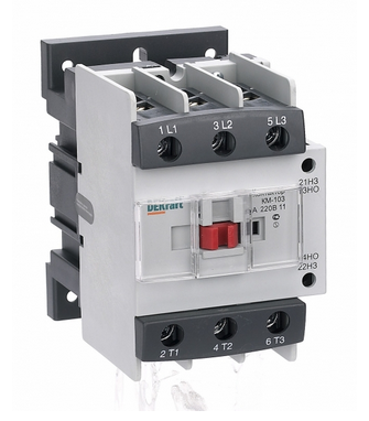 Контактор  DEKraft  95А  3П  катушка управления  220В  AC  дополнительный контакт 1НО+1НЗ  KM-103
