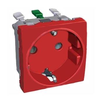 Розетка  Красн.  со шторк.  Schneider Electric   ALB45288
